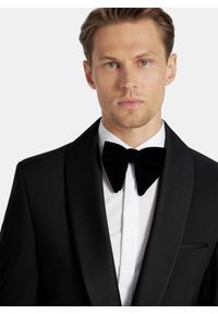 Pako Lorente - PAKO LORENTE - Smokingowa marynarka z poszerzonymi klapami szalowymi. Materiał: wełna. Styl: młodzieżowy #9