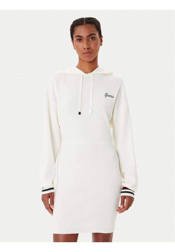 Guess Sukienka dzianinowa V5BK01 Z1152 Écru Regular Fit. Materiał: akryl