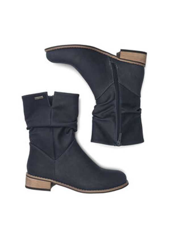 Clara Barson Botki WS14087-02 Granatowy. Kolor: niebieski. Materiał: materiał