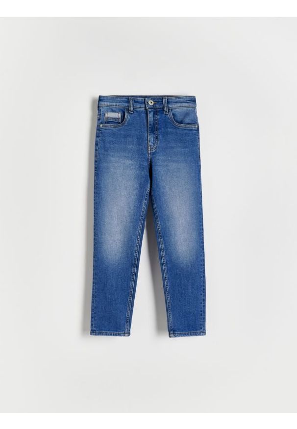 Reserved - Elastyczne jeansy regular - granatowy. Kolor: niebieski