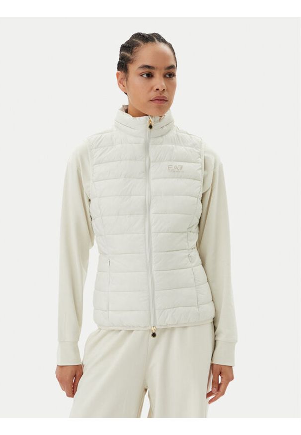 EA7 Emporio Armani Bezrękawnik 7W000087 AF12477 U1112 Beżowy Slim Fit. Kolor: beżowy. Materiał: syntetyk. Długość rękawa: bez rękawów