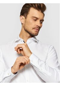 Selected Homme Koszula New Mark 16058640 Biały Slim Fit. Kolor: biały. Materiał: bawełna