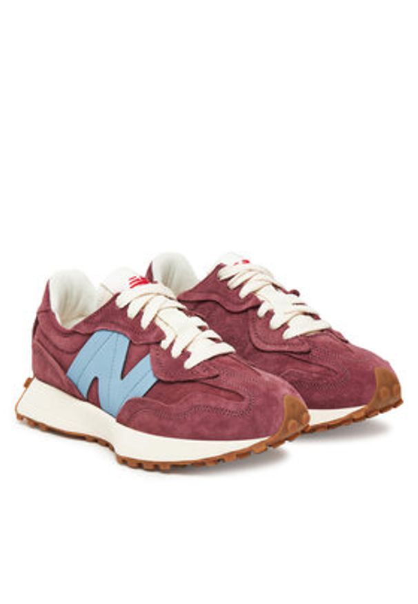 New Balance Sneakersy U327WSA Bordowy. Kolor: czerwony. Materiał: skóra