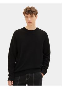 Tom Tailor Denim Sweter 1038285 Czarny Regular Fit. Kolor: czarny. Materiał: bawełna, denim #1