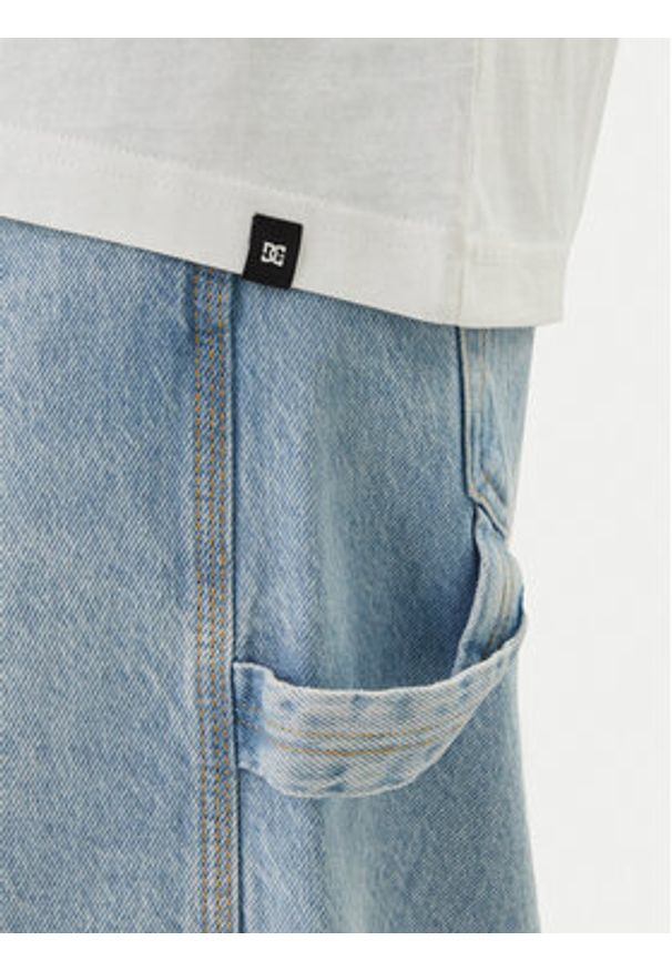 DC Shoes T-Shirt Manteca Tribute EDYZT04360 Biały Regular Fit. Kolor: biały. Materiał: bawełna