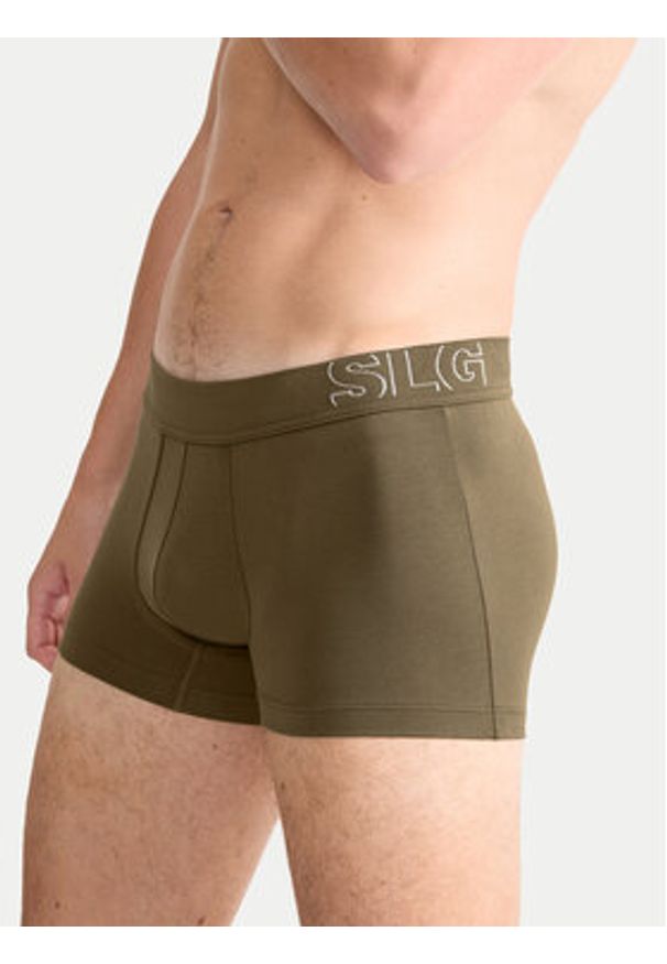 Sloggi Bokserki 10215472 Khaki. Kolor: brązowy. Materiał: bawełna