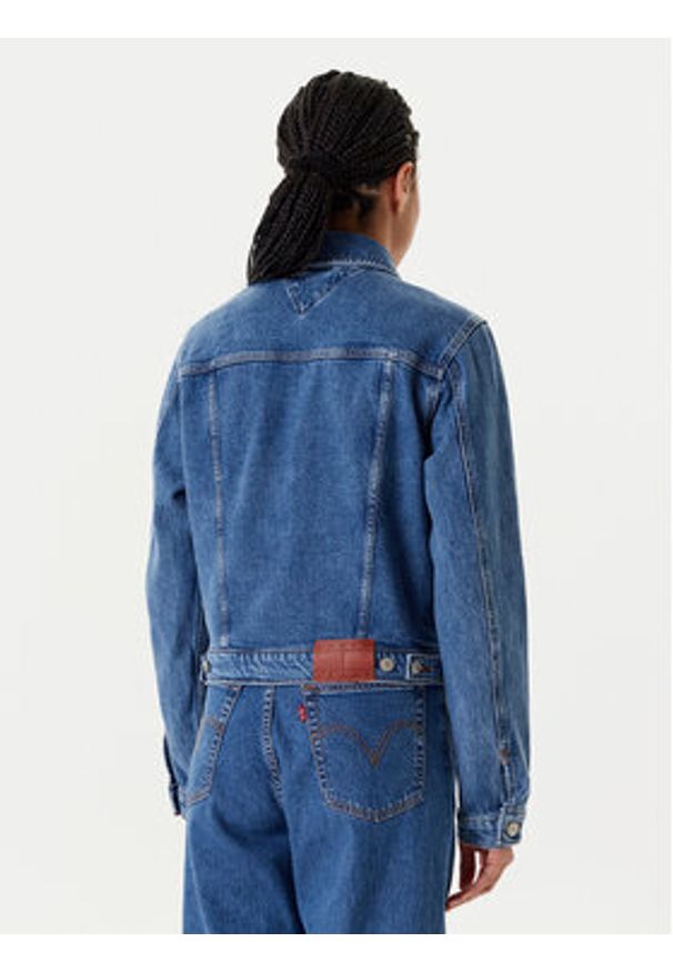 Tommy Jeans Kurtka jeansowa Classic DW0DW21414 Niebieski Regular Fit. Kolor: niebieski. Materiał: bawełna