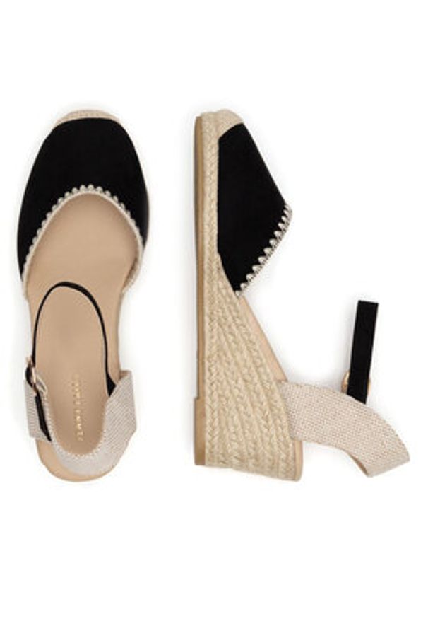 Jenny Fairy Espadryle WYL2610-1 Czarny. Kolor: czarny. Materiał: materiał
