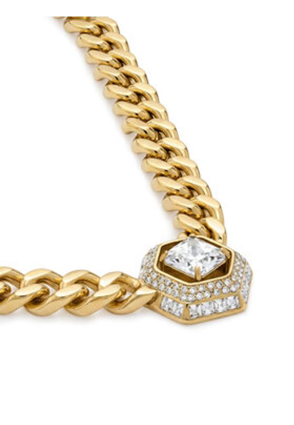 Guess Naszyjnik JUBN06 185JW Złoty. Materiał: ze stali, ze stali nierdzewnej. Kolor: złoty