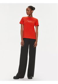 Calvin Klein Jeans T-Shirt Institutional J20J223222 Czerwony Regular Fit. Kolor: czerwony. Materiał: bawełna #4