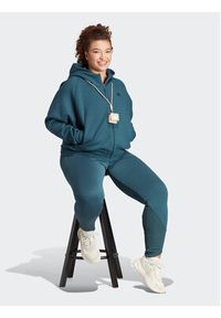 Adidas - adidas Bluza IN5150 Turkusowy Loose Fit. Kolor: turkusowy. Materiał: bawełna #5