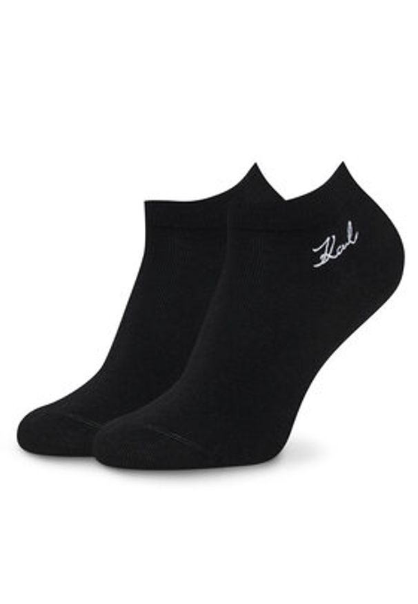 Karl Lagerfeld - KARL LAGERFELD Skarpety krótkie A4W47035 Czarny. Kolor: czarny. Materiał: bawełna