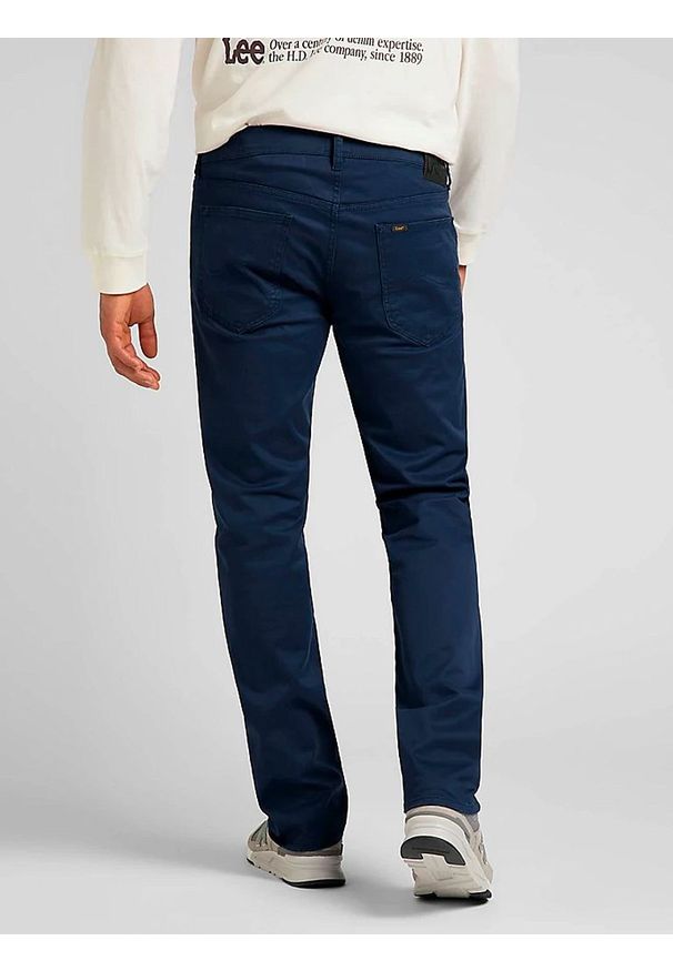 Lee - LEE DAREN ZIP FLY MĘSKIE SPODNIE MATERIAŁOWE JEANSY BLACK IRIS L707AW11 112321588