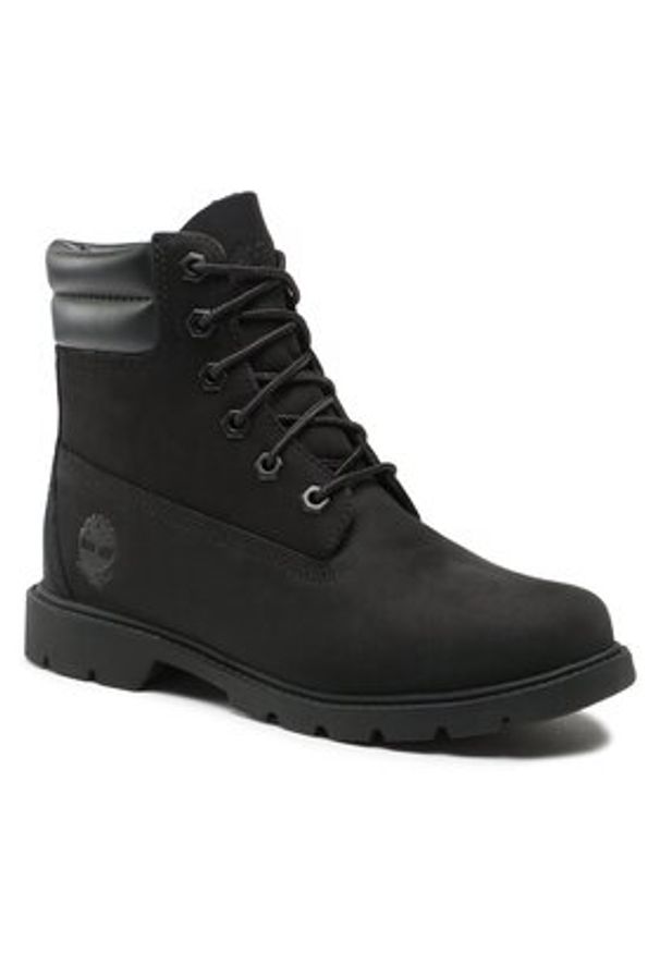 Timberland Trapery Linden Woods Wp 6 Inch TB0A156S0011 Czarny. Kolor: czarny. Materiał: nubuk, skóra