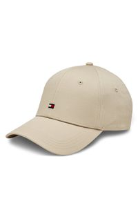 TOMMY HILFIGER - Tommy Hilfiger Czapka z daszkiem Essential Flag Cap AW0AW15785 Beżowy. Kolor: beżowy. Materiał: materiał #1