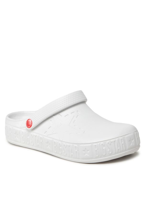 BIG STAR SHOES - Klapki Big Star Shoes II175003 White. Kolor: biały