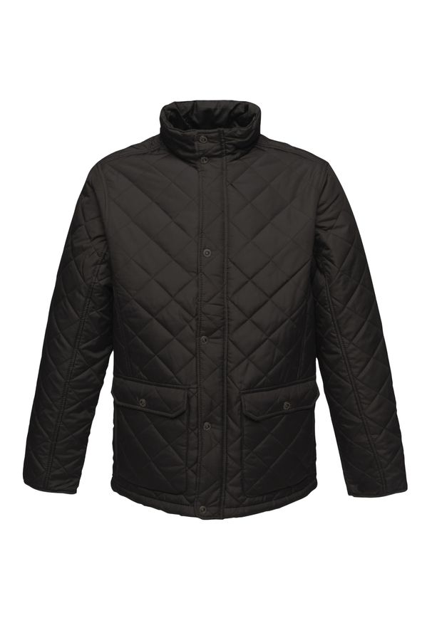 Regatta - Męska Kurtka Pikowana Ocieplana Tyler. Kolor: czarny. Sport: turystyka piesza