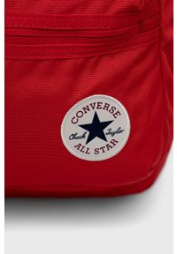 Converse Plecak kolor czerwony duży gładki. Kolor: czerwony. Wzór: gładki #5