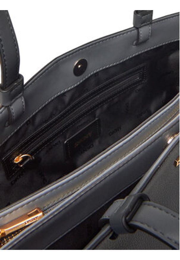 DKNY Torebka Alya R44A1I52 Szary. Kolor: szary. Materiał: skórzane
