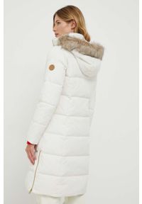 Lauren Ralph Lauren kurtka puchowa damska kolor beżowy zimowa. Kolor: beżowy. Materiał: puch. Sezon: zima #3