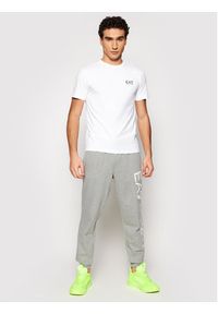 EA7 Emporio Armani T-Shirt 8NPT52 PJM5Z 1100 Biały Regular Fit. Kolor: biały. Materiał: bawełna #3