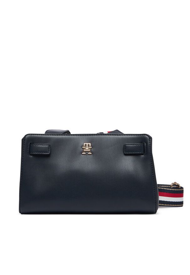 TOMMY HILFIGER - Tommy Hilfiger Torebka Th Joy Crossover Corp AW0AW19316 Granatowy. Kolor: niebieski. Materiał: skórzane