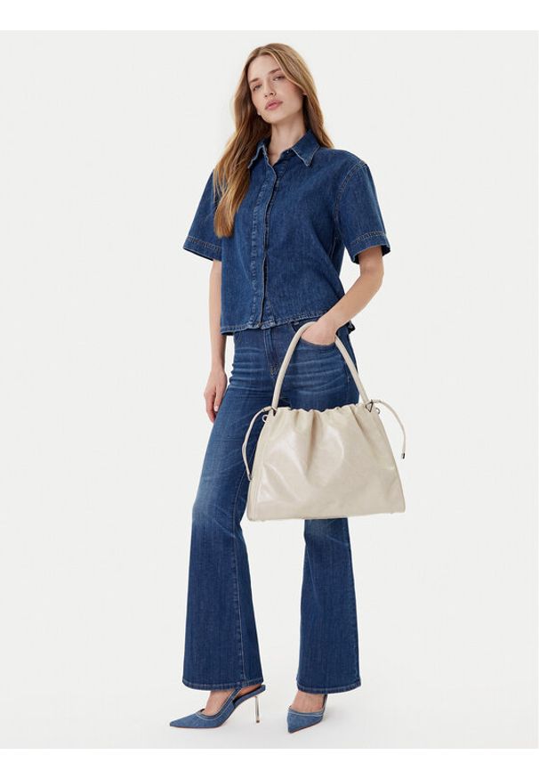 Guess Torebka Amys HWMY96 59220 Beżowy. Kolor: beżowy. Materiał: skórzane