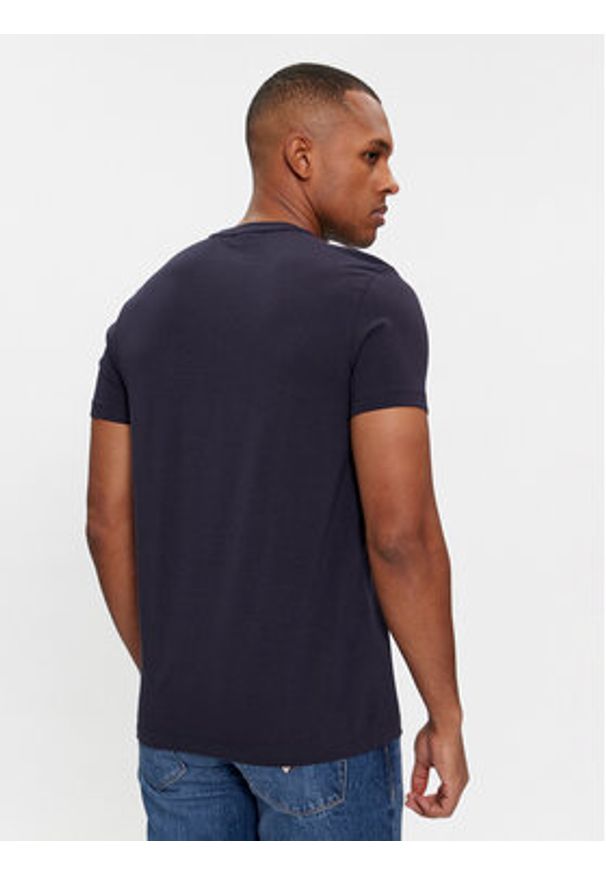 Calvin Klein T-Shirt K10K112724 Granatowy Slim Fit. Kolor: niebieski. Materiał: bawełna