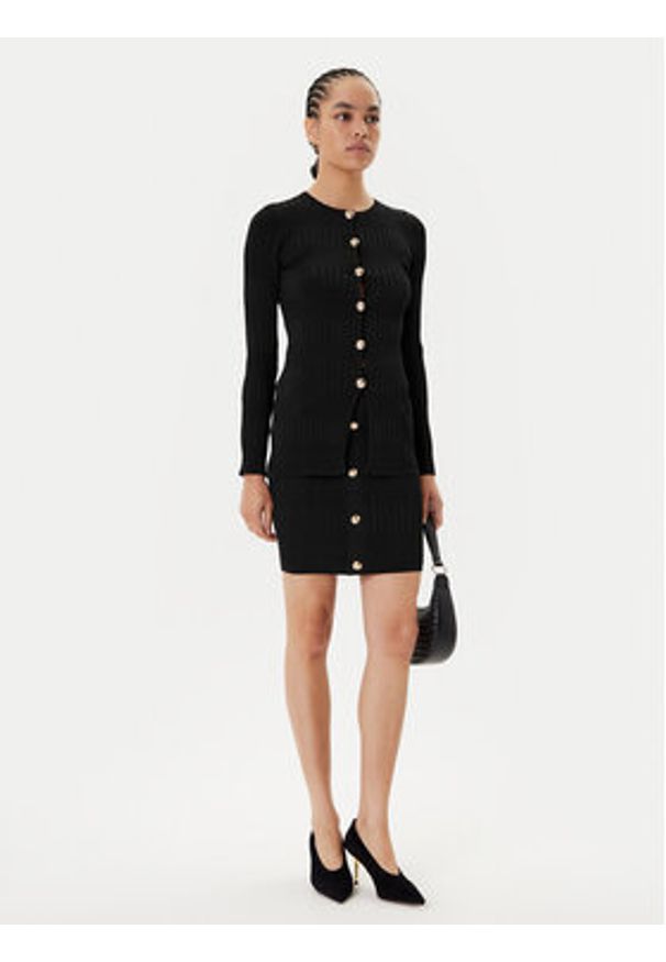 Marciano Guess Kardigan 5YGR33 5881Z Czarny Regular Fit. Kolor: czarny. Materiał: wiskoza