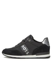 BOSS - Boss Sneakersy J29347 M Czarny. Kolor: czarny. Materiał: skóra #4