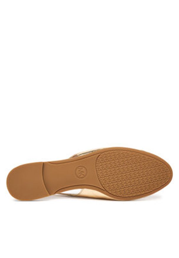 MICHAEL Michael Kors Baleriny Piper Sling 40S6PIFP1M Złoty. Kolor: złoty. Materiał: syntetyk, skóra