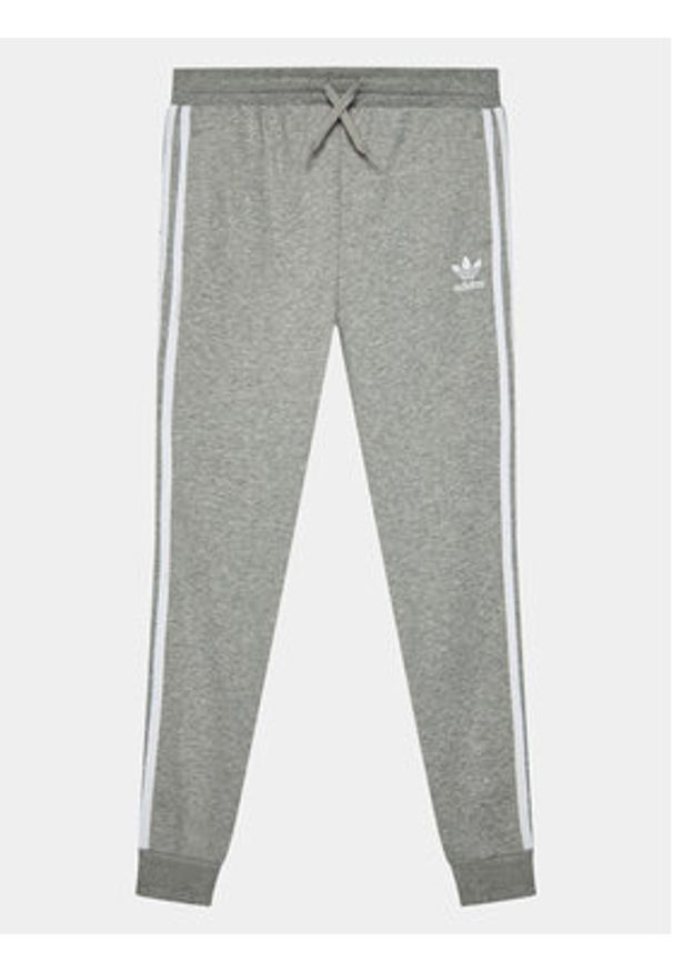 Adidas - adidas Spodnie dresowe Trefoil 3-Stripes GD2705 Szary Regular Fit. Kolor: szary. Materiał: bawełna