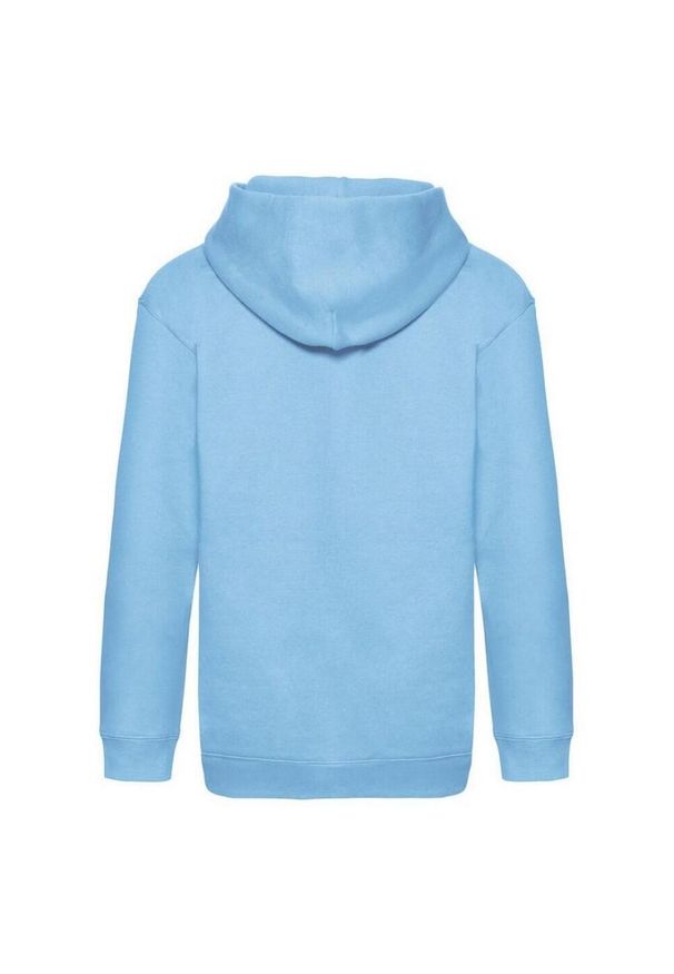 FRUIT OF THE LOOM - Bluza Z Kapturem Premium Dla Dzieci. Typ kołnierza: kaptur. Kolor: niebieski. Sport: joga i pilates