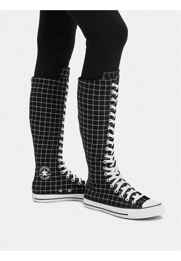 Converse Trampki Chuck Taylor All Star XXHi Plaid A13019C Czarny. Kolor: czarny. Materiał: materiał