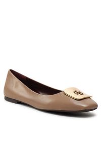 Tory Burch Baleriny 154077 Brązowy. Kolor: brązowy #4