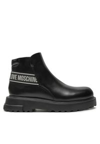 Love Moschino - LOVE MOSCHINO Botki JA21024G1LIA0000 Czarny. Kolor: czarny. Materiał: skóra #1