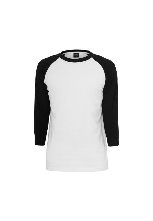 Urban Classics - Koszulka duże rozmiary Urban Classic contrat 3/4 leeve raglan. Kolor: czarny, biały, wielokolorowy. Długość rękawa: raglanowy rękaw