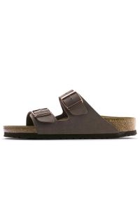 Kapcie Birkenstock Arizona Mocca Dorosłych. Kolor: brązowy. Materiał: syntetyk, skóra, materiał. Sezon: lato