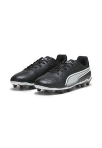 Puma - Młodzieżowe buty piłkarskie FUTURE MATCH FG/AG PUMA Black White. Kolor: wielokolorowy, czarny, biały. Sport: piłka nożna