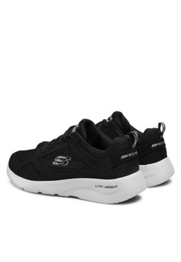 skechers - Skechers Sneakersy Dynamight 2.0 58363/BLK Czarny. Kolor: czarny. Materiał: materiał
