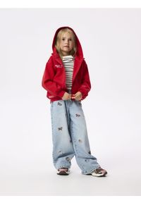 Reserved - Bluza dresowa z napisem - czerwony. Kolor: czerwony. Materiał: dresówka. Wzór: napisy #1