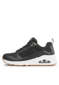 skechers - Skechers Sneakersy Uno Inside Matters 155005/BKW Czarny. Kolor: czarny. Materiał: materiał #2