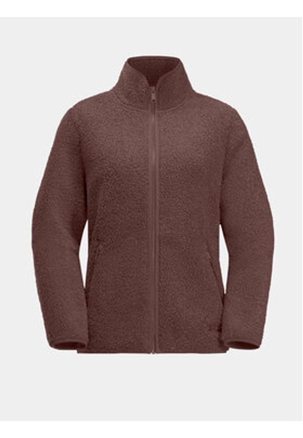 Jack Wolfskin Polar High Curl Jacket 1708732 Fioletowy Regular Fit. Kolor: fioletowy. Materiał: syntetyk