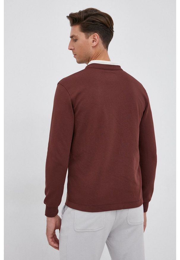 Sisley - Bluza. Okazja: na co dzień. Kolor: brązowy. Materiał: dzianina. Wzór: gładki. Styl: casual