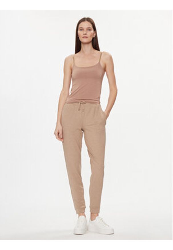 BOSS - Boss Top 50515601 Beżowy Slim Fit. Kolor: beżowy