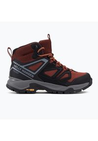 Buty trekkingowe męskie Helly Hansen Stalheim HT. Wysokość cholewki: za kostkę. Zapięcie: sznurówki. Kolor: brązowy. Materiał: materiał, syntetyk, tkanina. Szerokość cholewki: normalna