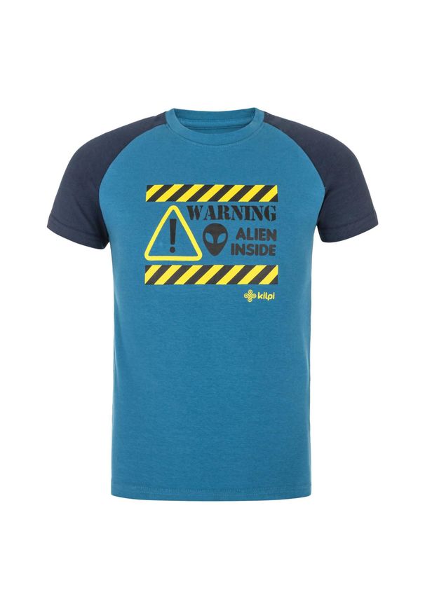 Chłopięcy T-shirt bawełniany Kilpi SALO-JB. Kolor: niebieski. Materiał: bawełna