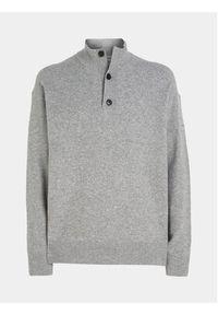 Calvin Klein Sweter K10K111960 Szary Regular Fit. Kolor: szary. Materiał: syntetyk #8