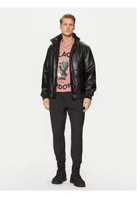 Hugo - HUGO T-Shirt Dostalgi 50530684 Różowy Relaxed Fit. Kolor: różowy. Materiał: bawełna #3