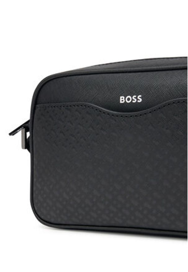 BOSS Torebka 50542251 Czarny. Kolor: czarny. Materiał: skórzane